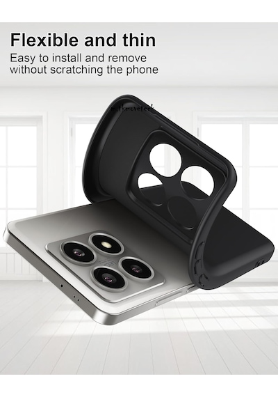 Xiaomi Mi 14t Pro Kılıf Kamera Korumalı Yumuşak Renkli Silikon