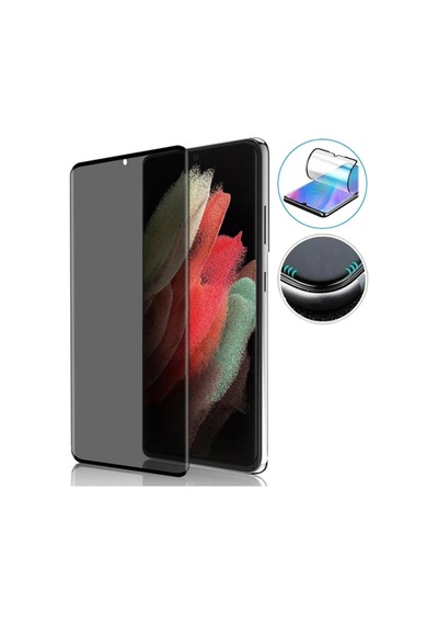 Samsung Galaxy S21 9d Full Kaplayan Kavisli Privacy Gizlilik Filitreli Hayalet Flexible Polymer Nano