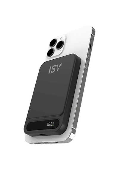 ISY IAP-0017 5000 MAH Magsafe Taşınabilir Şarj Cihazı Siyah
