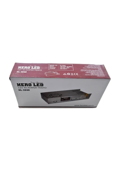 Led Adaptörü 500w 40a 12v Kalın Kasa Şerit Led Trafosu