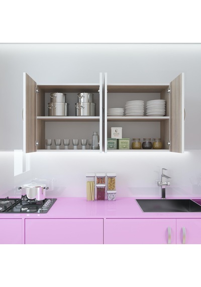 Kenzlife hazır mutfak merta crd 060*120*22 mutfak banyo dolabı kapaklı raflı