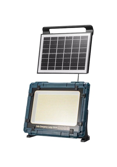 Powermaster W8109-1 Kamp Tipi 200 Watt Ledli Solar Aydınlatma / Acil Durum Lambası