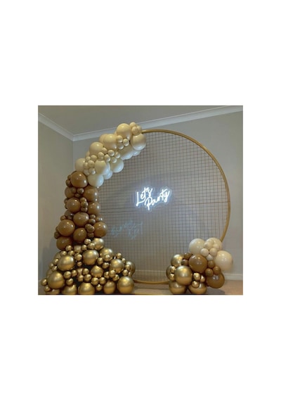 Krom Gold Karamel Ve Deniz Kumu Balon Zinciri 100 Adet A