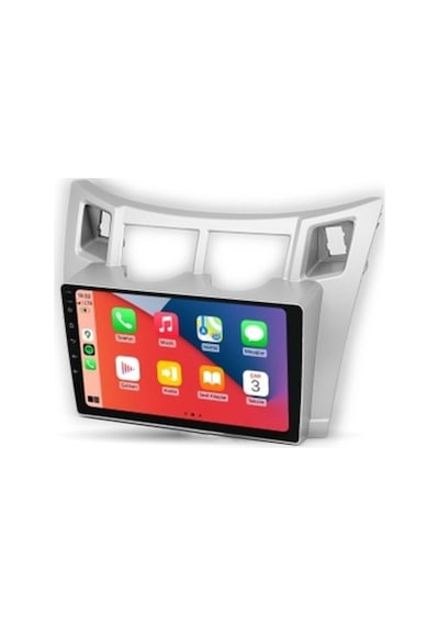 Toyota Yaris 2007-2011 Gri 4gb Ram 32gb Hafıza 4 Çekirdek Carplay Kamera Android Multimedya 9"