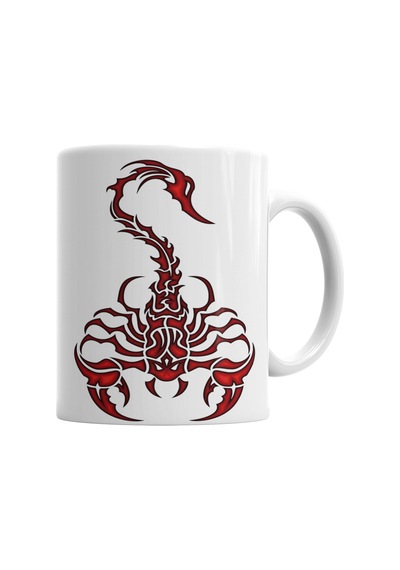 Escorpion Red Kupa Bardak Porselen Karışık