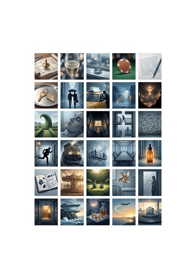60 Adet Inception Temalı Sticker Seti - 2 Sayfa - Laptop Defter İçin Çok Renkli