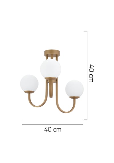 Joren 3'Lü Eskitme Beyaz Camlı Modern Mutfak Yatak Odası Salon Avize