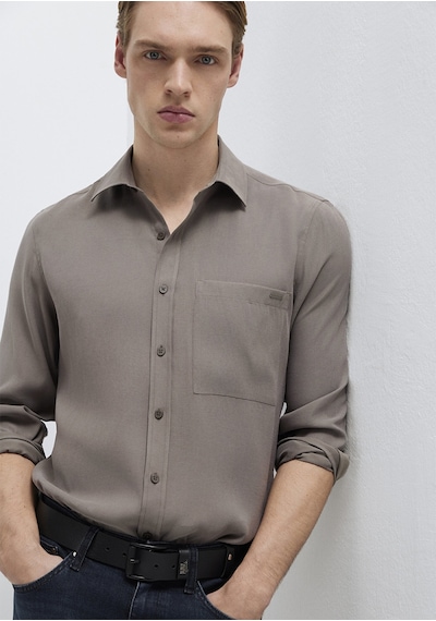 Mavi - Soft Premium Kahverengi Gömlek 0212010-87875 Kahverengi