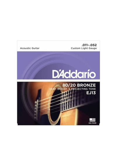 D'addario Ej13 80/20 Bronze Akustik Gitar Teli 11-52