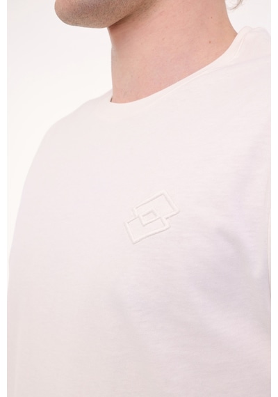 Lotto M-sokrates Tee 5fx Ekru Erkek Kısa Kol T-shirt 000000000102012824 Bej