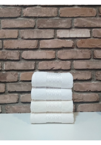 Özdilek Elissa 4'lü Havlu Krem Beyaz Çok Renkli