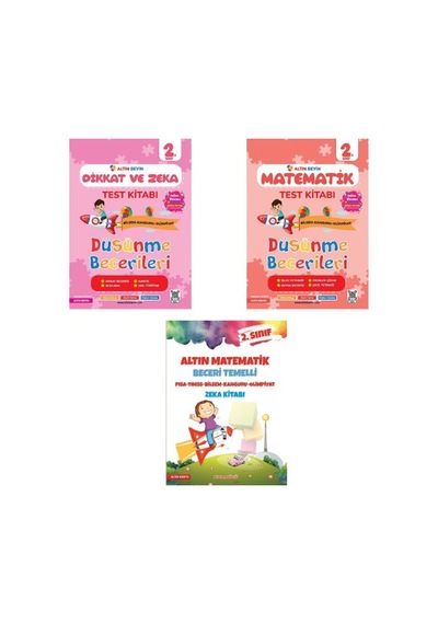 Altın Nokta Yayınları 2. Sınıf Altın Beyin Matematik Test Kitabı - Beceri Temelli Soru Ve Dikkat Zeka Test Kitabı