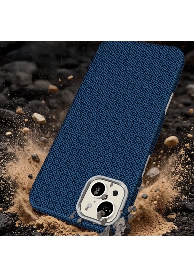 İphone 15 Uyumlu Kılıf M-safe Şarj Özellikli Zore Paris Vax Sert Pc Kapak Lacivert