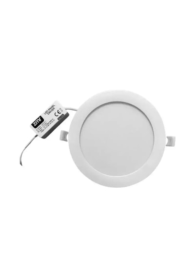 -204 2 Li Set 12w Gömme Led Spot Slim Panel 3000k Günışığı Yuvarlak Alüminyum Kasa Tavan Spotu Diğer