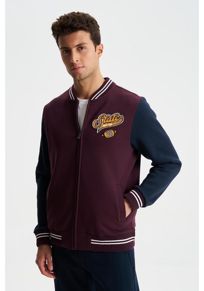 AR-MA Arma Erkek Pamuklu Regular Fit Dik Yaka Baskılı Cepli Kolej Mont Sweatshirt 001 AR-MA Arma Erkek Pamuklu Regular Fit Dik Yaka Baskılı Cepli Kolej Mont Sweatshirt 001