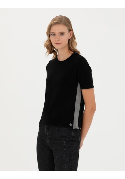 Pierre Cardin Kadın Siyah Triko Kazak 50278909-vr046 Siyah