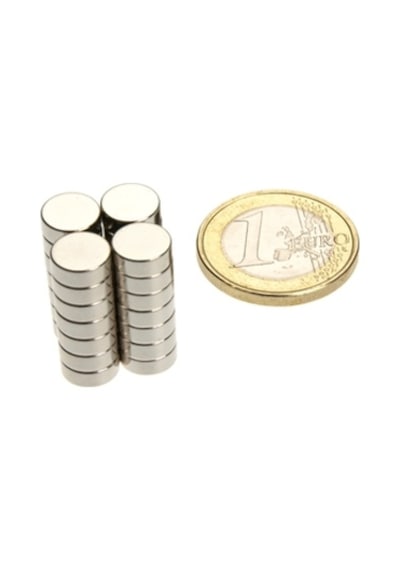 8 X 3 Mm Yuvarlak Neodyum Mıknatıs - 10 Adet