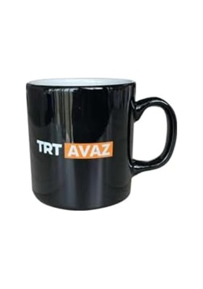 Avaz Logolu Siyah Kupa Acı Kahve