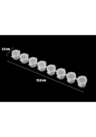 Wingard Wg01 Kapaklı Boya Saklama Kabı,8 Gözlü, 8x4,5 Ml.-54772