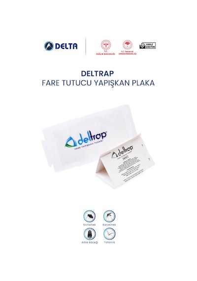Deltrap Fare Yakalama Yapışkanı Bant Plaka 10 Lu Paket
