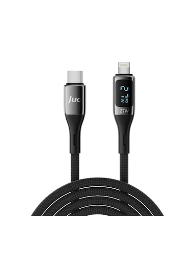 27w Dijital Led Ekranlı Usb Type-c To Lightning iPhone Uyumlu iPad Uyumlu Hızlı Şarj Ve Data Kablosu 1 Metre Diğer