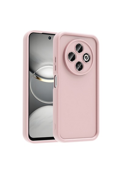 Tecno Spark 30c 4g Kılıf Kamera Korumalı Kalın Kenarlı Viera Silikon Case Pembe