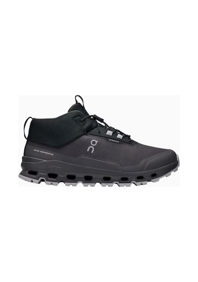 On Cloudhero Mid Waterproof Çocuk Bot 8-15 Yaş Su Geçirmez Outdoor Ayakkabı Siyah