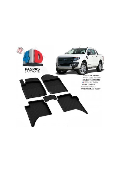 Ford Ranger 2011 2012 2013 2014 4D Havuzlu Paspas