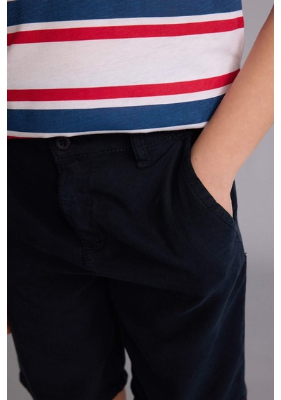 Defacto Regular Fıt Tencel Şort Erkek Çocuk H5137a826smnv91 Lacivert-nv91