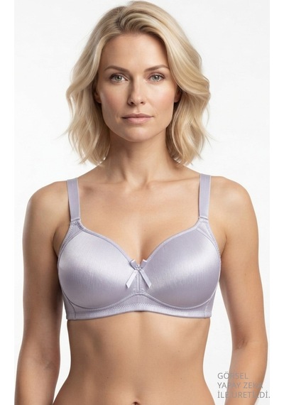 Cottonill Bra - Elvia Büyük Beden Parlak Balensiz Straplez Minimizer Kadın Sütyen 3'lü Paket Çok Renkli