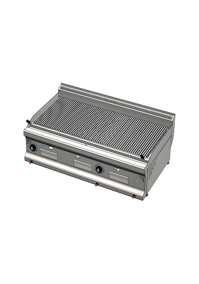 Karacasan Endüstriyel 900 Seri Set Üstü 120 Cm Doğalgazlı Sulu Balıksırtı Izgara