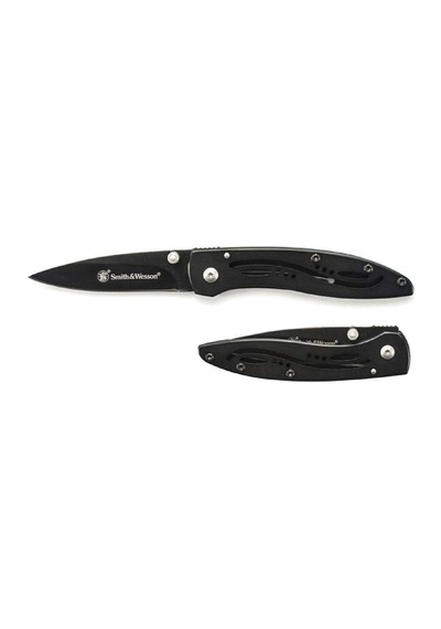 Smith Wesson Lpb Mini Drop Point Folding Knife, Black Kamp Çakı Cklpbcp Siyah