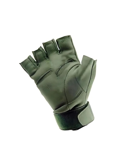 Genel Markalar Unisex Yarım Parmak Korumalı Taktik Outdoor Eldiven - Haki, 2xl Beden Haki - 907429595 Haki