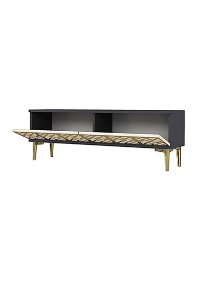 Tsa1238atg - Arextv120 Tv Stand, Tv Sehpası Antrasit - Traverten - Gold 120cm Tsa1238atg - Arextv120 Tv Stand, Tv Sehpası Antrasit - Traverten - Gold 120cm