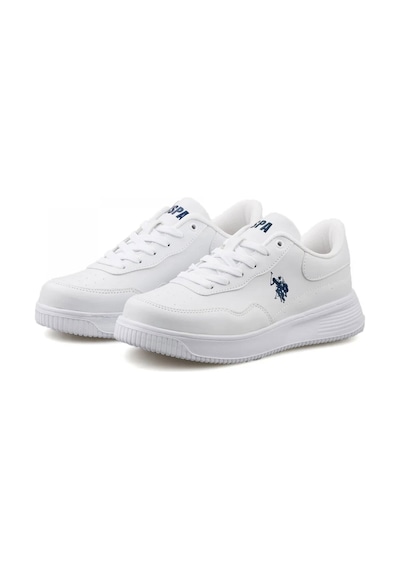 U.S. Polo Assn. U S Polo Assn Abe 3fx Hafif Taban Bağcıklı Unisex Sneaker Beyaz