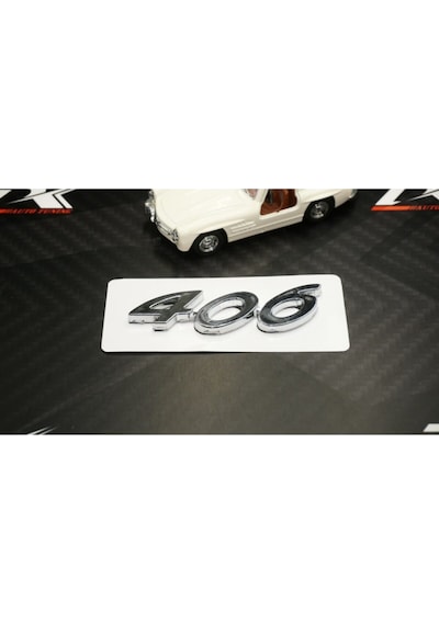 Peugeot 406 Bagaj 3m 3d Krom Abs Logo Amblem