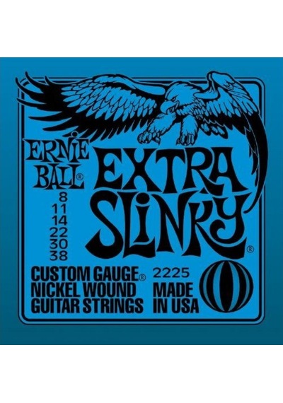 Ernie Ball P02225 Extra Slinky Nickel Wound 008-038 Elektro Git