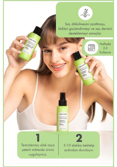 Seyahat Boy - Biberiye Saç Bakım Kremi 100 Ml Tüm Saç Tipleri Vegan