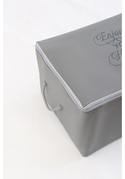 Serstil Mini Boy Baskı Detaylı Antrasit Hurç 30 X 22 X 18 Cm Gri