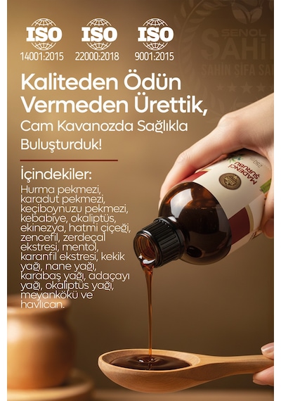 Madenci Şurubu Okaliptus Ekinezya Propolis Ekstreli Bitkisel Şurup 350ml