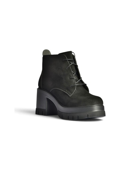 Fox Shoes Z965065902 Siyah Süet Kalın Topuklu Kadın Bot