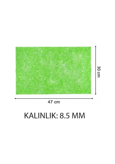 Kesilebilir Buzdolabı Raf Matı Meyve Sebze Nem Küf Önleyici Gıda Koruma Pedi 47x30 cm