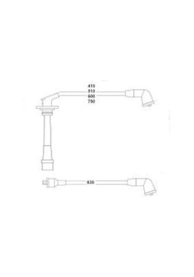 Hellux Hbk.3396 Buji Kablosu Daıhatsu Applause 1.6l Hd 16v A101 A111 89- / Feroza 1.6l 89-97 1990187183-1990187198-1990187a81 -