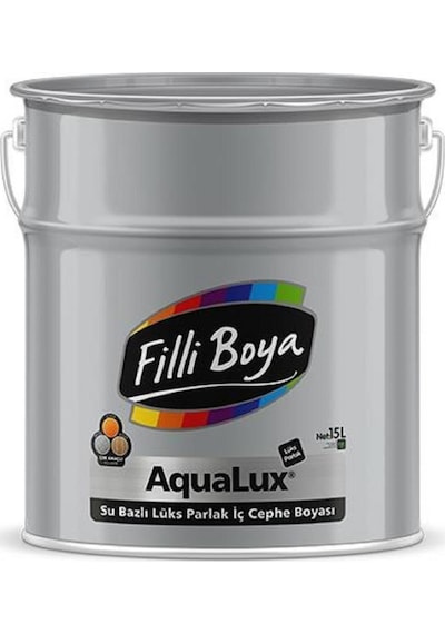Filli Aqualüx Su Bazlı Kokusuz Ahşap Metal Plastik Cam Boyası 15 Lt Beyaz