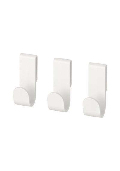 Ikea Hjälpa Banyo Askısı 3 Kancalı 3'li Beyaz