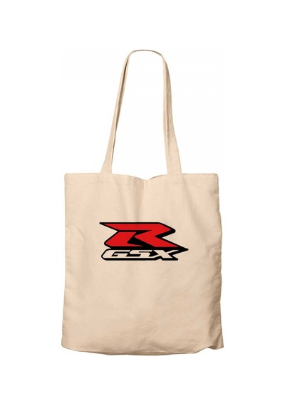 Suzuki GSX-R Logosu Krem Kanvas Bez Çanta