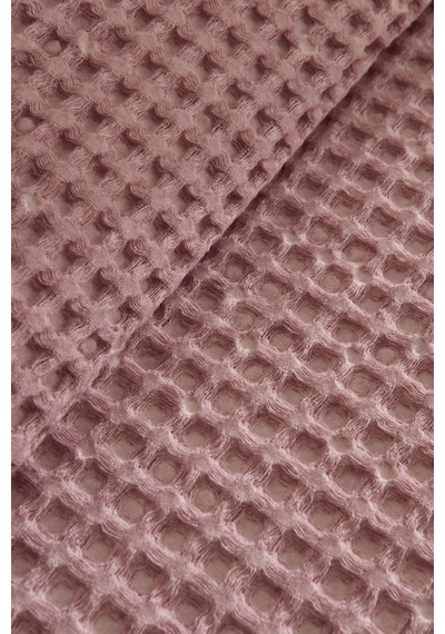Karaca Home Mady %100 Cotton Waffle Çift Kişilik Tek Pike Pembe Pembe