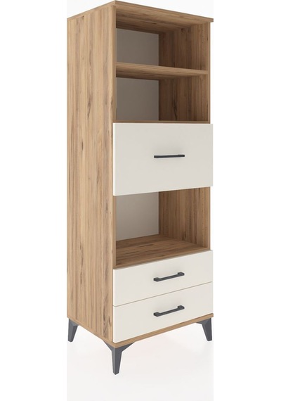 Hyperion Dolap 3 Raflı 3 Çekmeceli 60x44x163 Çam-aytaşı Çam