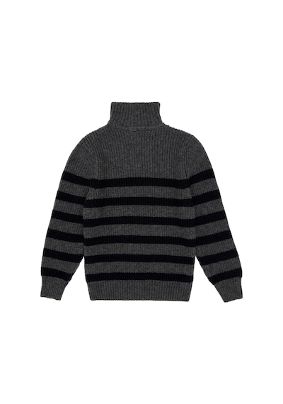 U.S. Polo Assn. Erkek Çocuk Yarım Fermuarlı Antrasit Melanj Kazak 50293028-VR081