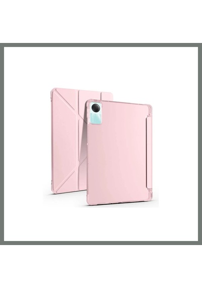 Bezos Redmi Pad Se 4g Uyumlu Kılıf Kalemlikli Mars Tablet Kılıfı - Rose Gold Mmbz